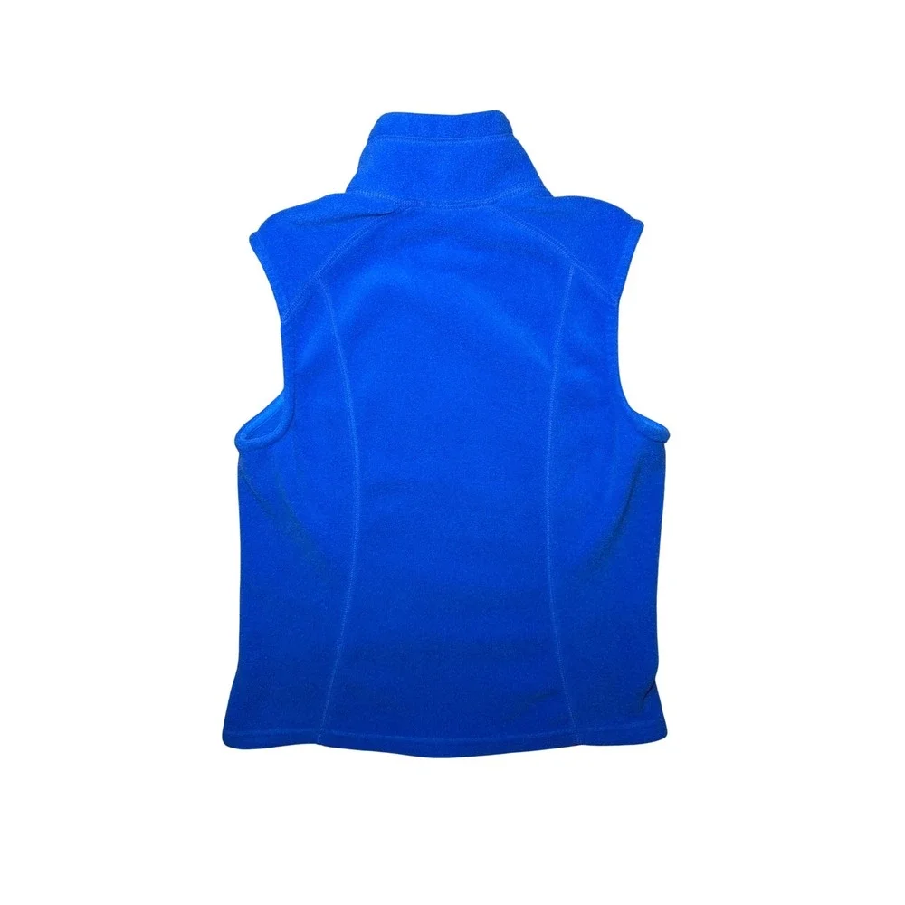 Patagonia Synchilla Full Zip Fleece Vest Womens Medium Blue Mock Neck - Picture 3 of 7